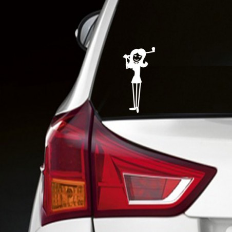 Sticker maman golfeuse famille zoustick Ref: 1137