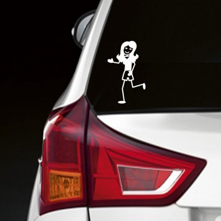 Sticker maman joggeuse famille zoustick Ref: 1139