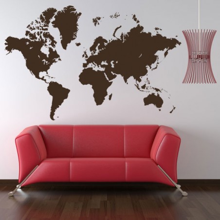 Sticker carte du monde Ref: 863
